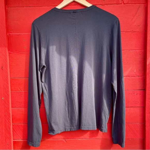 Outerknown organic cotton long sleeve semi-scoop neck tee - Picture 7 of 8